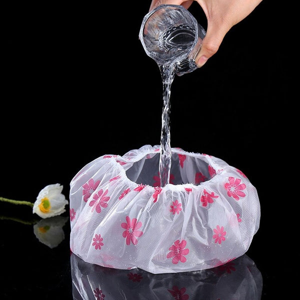 6030 Shower Cap Bath Shower Cap ,Women Reusable Waterproof Women Shower DeoDap