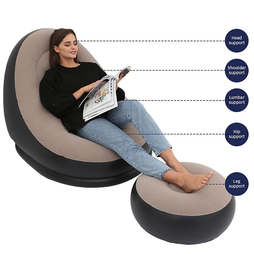 Inflatable Sofa Lounge Chair Ottoman