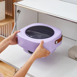 7272 Mini Washing Machine Foldable Mini Washer with Drain Basket Portable Washing Machine Foldable for Laundry Travel Camping RV Baby Clothes