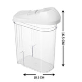 2400 750ML Plastic Grocery Transparent Cereal Dispenser Easy Flow Kitchen Container DeoDap