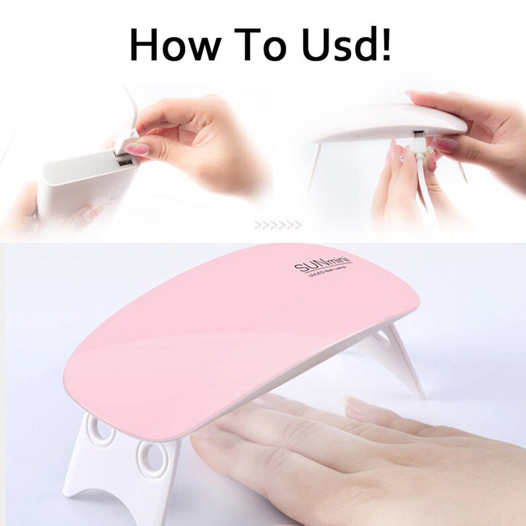 Buy HD World LED UV Nail Polish Dryer, Mini Foldable Nail Lamp,Travel  Pocket Size, Nail Polish Dryer for All Kind of Nail Paints Online at Lowest  Price Ever in India | Check