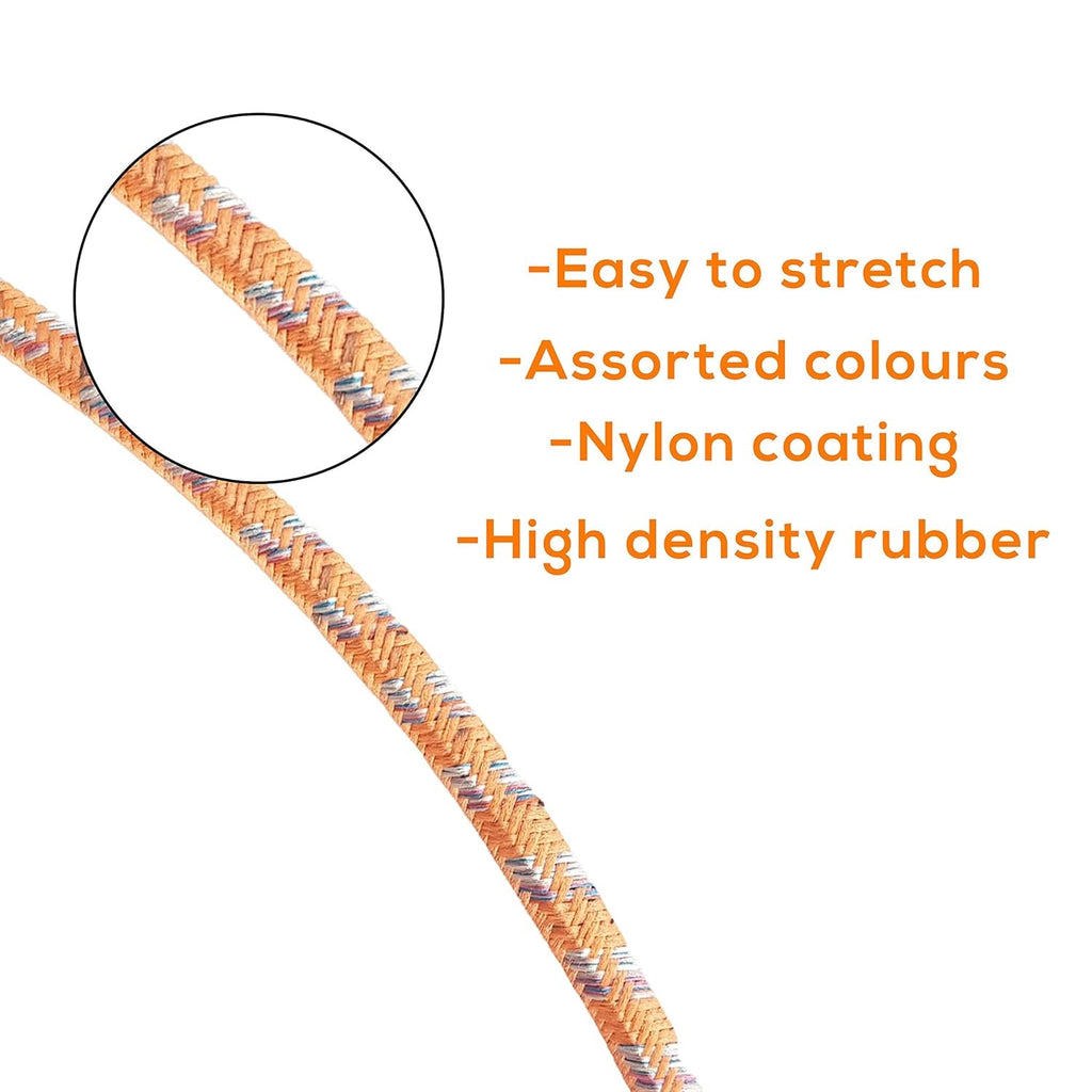 9100 Multipurpose Ultra Flexible Bungee Rope / Luggage Strap / Bungee Cord  High Strength Elastic Bungee, Shock Cord Cables, Luggage Tying Rope with  Hooks (2 Mtr) at Rs 18.00, Bungee Cord