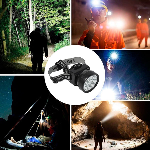 7519 HEAD LAMP 13 LED LONG RANGE RECHARGEABLE HEADLAMP ADJUSTMENT LAMP USE FOR FARMERS, FISHING, CAMPING, HIKING, TREKKING, CYCLING DeoDap