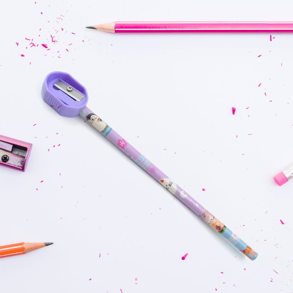 CERDÁ Stitch School Stationery Set - Includes Pencils, Notebook, Eraser, Sharpener, Ruler & More In Transparent Bag