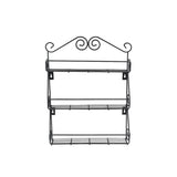 5857 Big Wall Mounted Iron Wall with 3 Storage Racks for Kitchen, Pantry, Cabinet, Counter top or Free Standing, Rack Holder for Kitchen