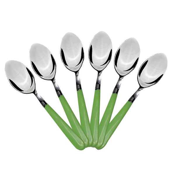 2269 Stainless Steel Spoon with Comfortable Grip Dining Spoon Set of 6 Pcs - DeoDap