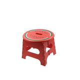 4365 Mix Color Creative Thickening Folding Stool, Fruit Pattern Plastic Low Stool for Kindergarten Small Bench Hinge Handle Design, Table Indoor Household Children's Chair Lightweight