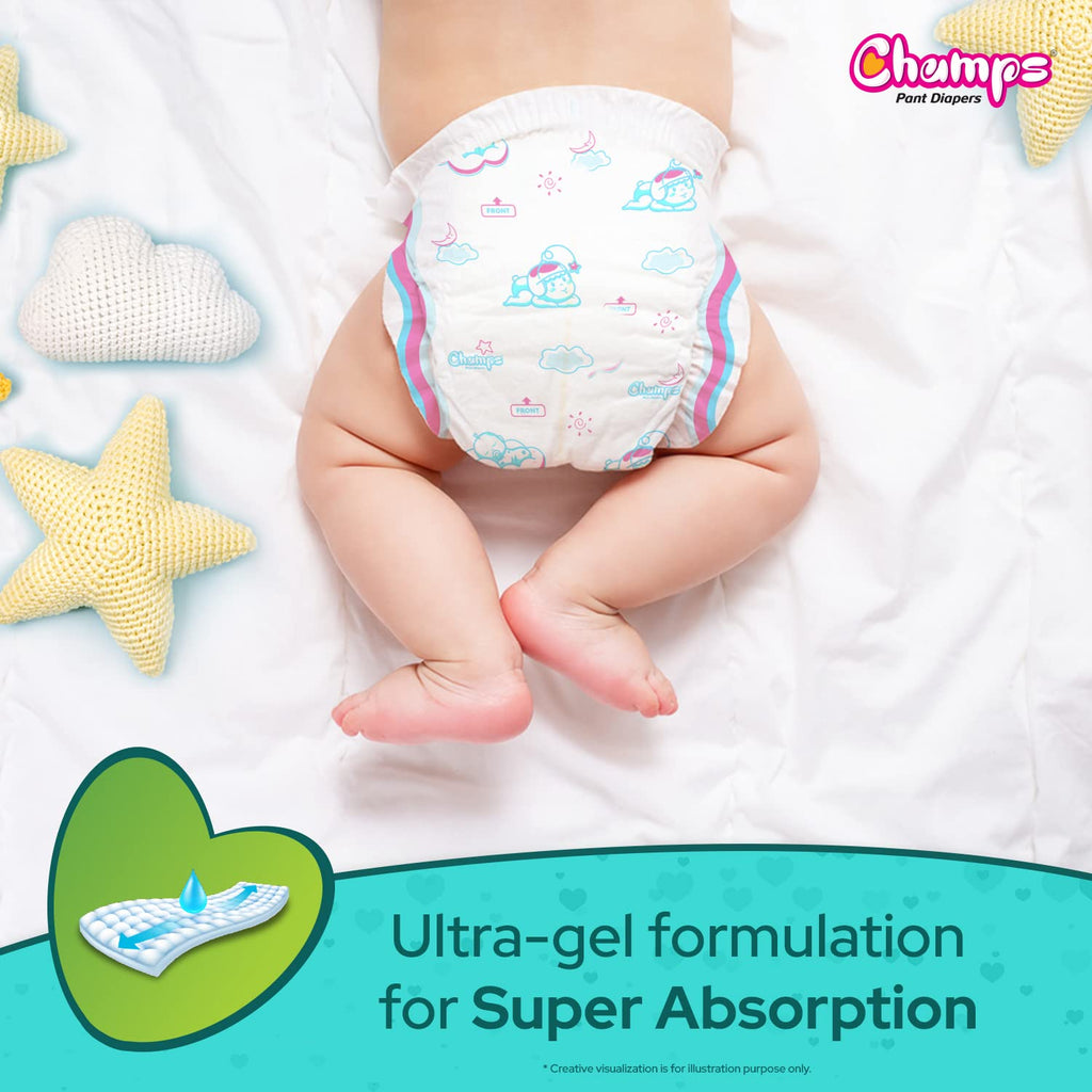 Buy Bumtum Baby Diaper Pants, Large Size, Double Layer Leakage Protection  Infused With Aloe Vera, Cottony Soft High Absorb Technology (Pack of 2, 56  Pcs. per pack) Online at Low Prices in