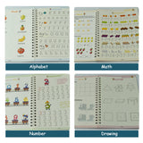 8075 4 Pc Magic Copybook widely used by kids, children’s and even adults also to write down important things over it while emergencies etc. DeoDap