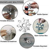 1787 Snowflake Multi-Tool Stainless Steel Snowflake Bottle Opener | DeoDap