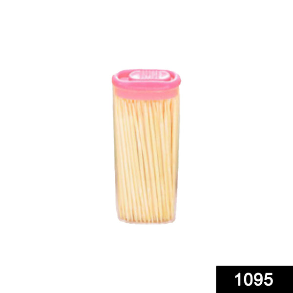 1095 Bamboo Toothpicks with Dispenser Box - DeoDap
