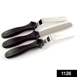 1126 Multi-function Cake Icing Spatula Knife - Set of 3 Pieces - DeoDap