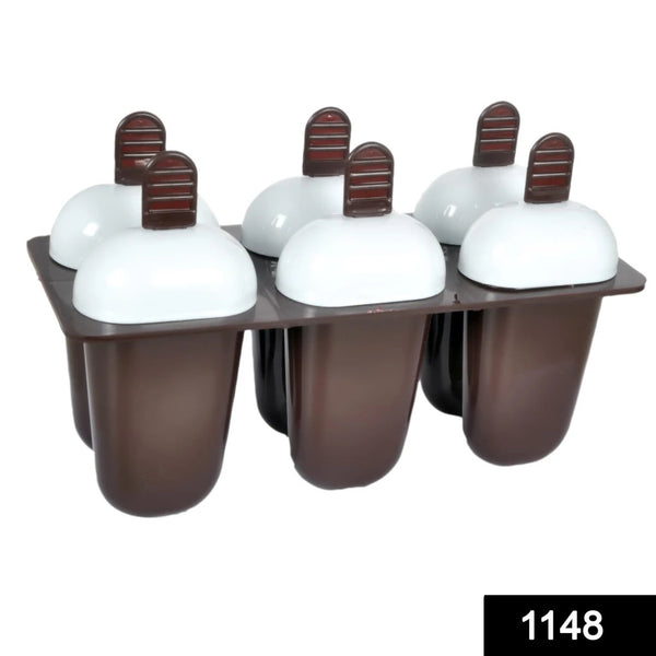 1148 Plastic Ice Candy and Kulfi Maker Set with 6 Cups