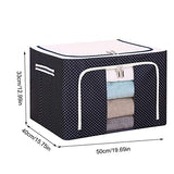 3890 Living Boxes for Clothes, Blanket Bag, wardrobe Orgainzer, Saree Cover Bag- 66 Ltr.