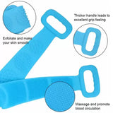 6637 Silicone Body Back Scrubber, Double Side Bathing Brush for Skin Deep Cleaning Massage. DeoDap