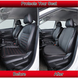 9386 Car Seat Cover Protector Front and Back Cushion Mat Breathable Non- Slip Interior Seats Cover- fit for Most Cars (5 Seater Set)