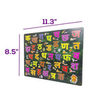 3499 Wooden Hindi Alphabet Puzzle for Kid Early Education Letters Puzzles