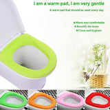 4768 Bathroom Soft Thicker Warmer Stretchable Washable Cloth Toilet Seat Cover Pads (1pc) DeoDap