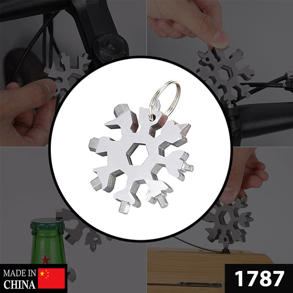 1787 Snowflake Multi-Tool Stainless Steel Snowflake Bottle Opener