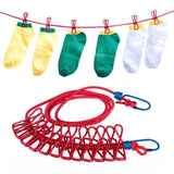 3623 Multi Functional Drying Rope with 12 Clips and 2 Hooks - 1.8 Metre