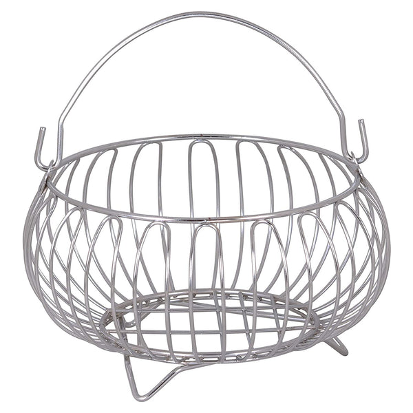 3100 Stainless Steel Heavy Vegetable and Fruit Bowl Basket, Chrome Plated Kitchen Basket Multi-Purpose