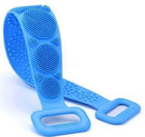 1302 Silicone Body Back Scrubber Double Side Bathing Brush for Skin Deep Cleaning(70 x 10 x 1 cm)