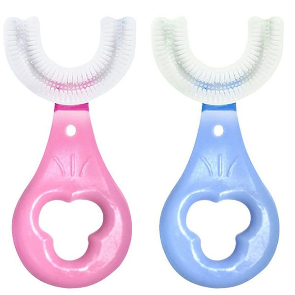 6119 U Shape Kids Toothbrush for kids with effective care and performance. freeshipping - DeoDap