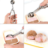 2523 Ice Cream Serving Spoon Scooper (Stainless Steel) - DeoDap