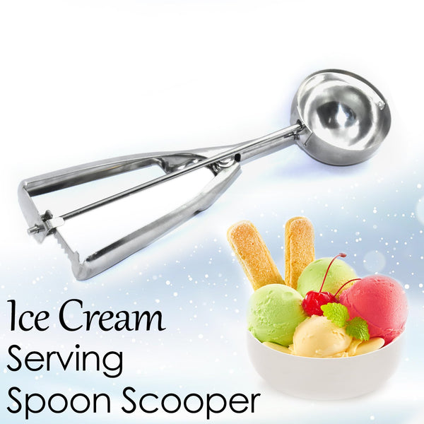 2523 Ice Cream Serving Spoon Scooper (Stainless Steel) - DeoDap