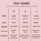 6112S Menstrual Cup for Women Foldable Small Size Reusable, Ultra Soft, Odour and Rash Free 100% Medical Grade Silicone No Leakage Protection for Up to 8-10 Hours FDA Approved