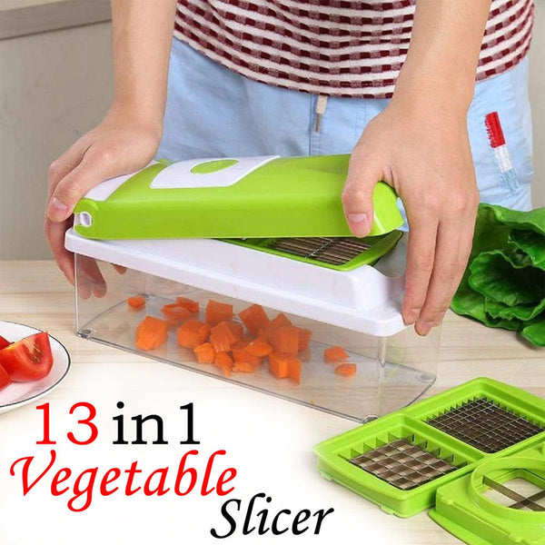 2489 Plastic 13-in-1 Manual Vegetable Grater,Chipser and Slicer