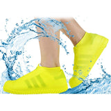 4867A NON-SLIP SILICONE RAIN REUSABLE ANTI SKID WATERPROOF FORDABLE BOOT SHOE COVER (MEDIUM) DeoDap