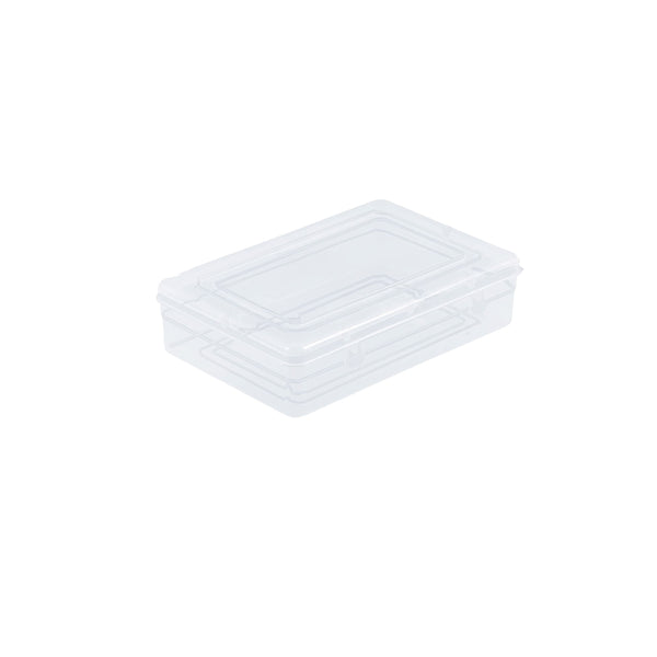 3753 Plastic Rectangular Container Box Set with Lid for Storage of Multipurpose Things Like Jewellery, Medicine, Spices (Clear, 120x85x35 mm)