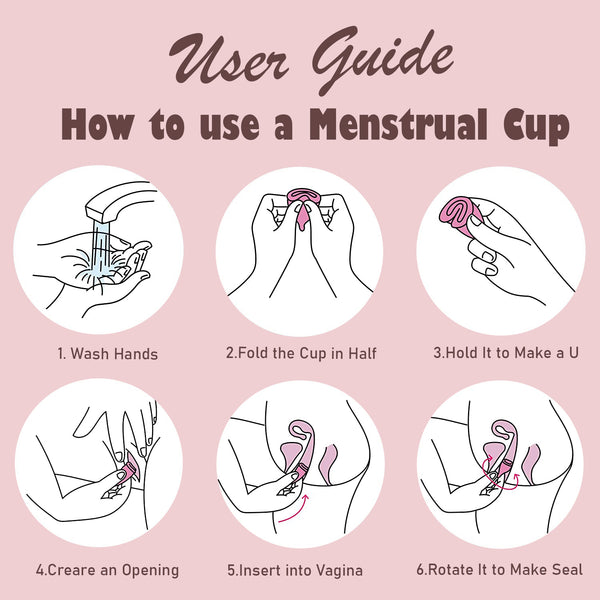 6112S Menstrual Cup for Women Foldable Small Size Reusable, Ultra Soft, Odour and Rash Free 100% Medical Grade Silicone No Leakage Protection for Up to 8-10 Hours FDA Approved