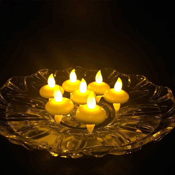 3152 LED Water Sensor Artificial Floating Light Diya Best for Diwali Home Decoration Flameless Tealights