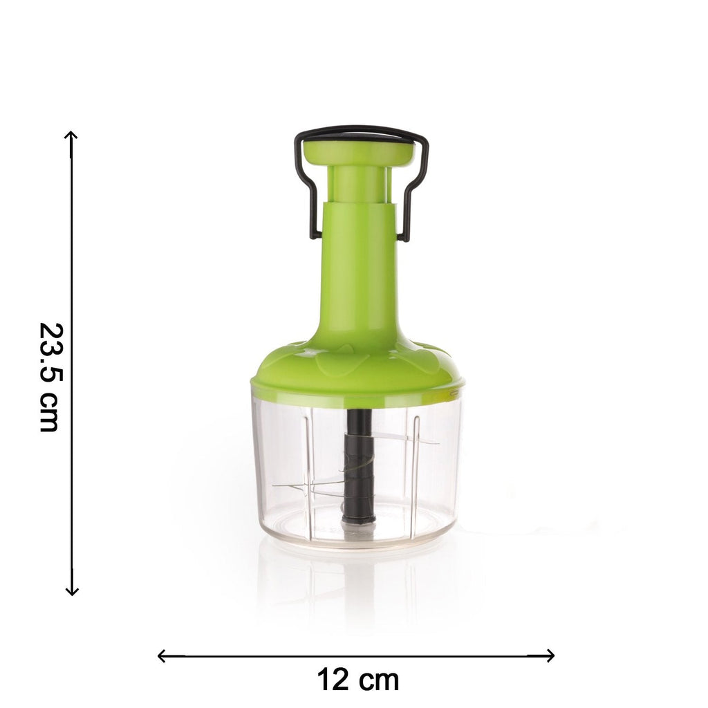 BLADE FOOD CHOPPER MANUAL HAND-PRESS VEGETABLE CHOPPER MIXER CUTTER (650ML)