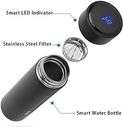 0726 Smart Vacuum Insulated Water Bottle with LED Temperature Display