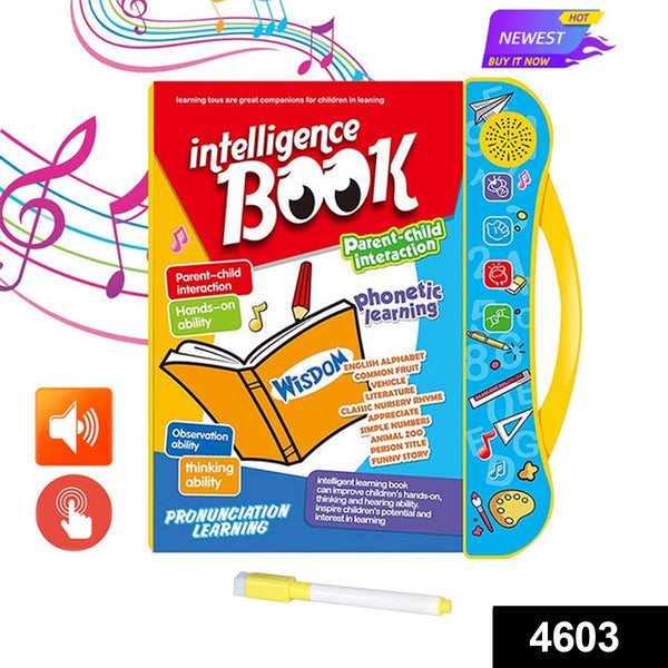 4603 Musical Learning Study Book with Numbers, Letters - DeoDap