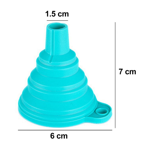 4677 Silicone Funnel for Kitchen Use Oil Pouring Sauce Water Juice DeoDap