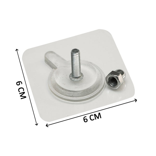 9017 Adhesive Screw Wall Hook used in all kinds of places including household and offices for hanging and holding stuffs etc.
