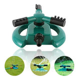 1677 3 Arm 360° Sector Rotating Water Sprinkler Garden Pipe Hose Irrigation Yard - DeoDap