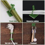 6156L Plant Climbing Wall Clips Self-Adhesive Money Plant Support Clips Vine Plant Climbing Fixing Clip DeoDap