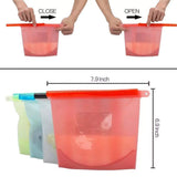 1080 Reusable Silicone Airtight Leakproof Food Storage Bag - 1 ltr - DeoDap