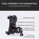 1456 Bike Phone Mount Anti Shake and Stable Cradle Clamp with 360° Rotation DeoDap