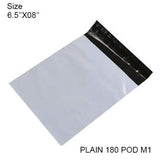 0900 Tamper Proof Courier Bags(6.5X08 PLAIN 180 POD M1) - 100 pcs