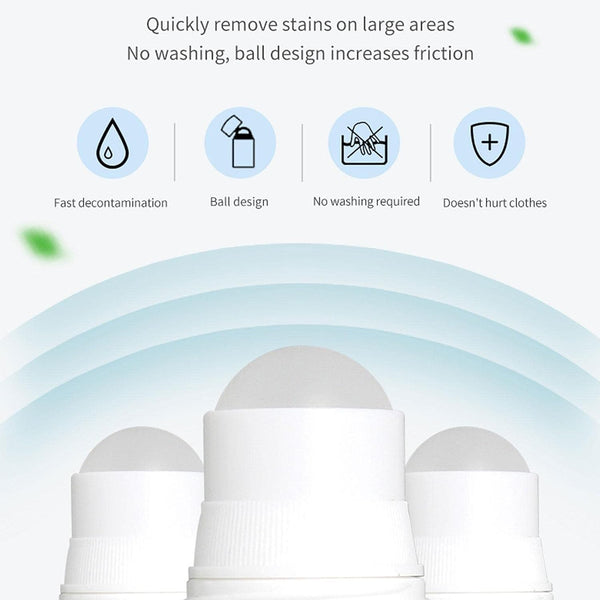 7933 Clothes Stain Remover Bead Design Emergency Stain Rescue Roller-ball Cleaner for Natural Fabric Removes Oil Almost All Types of Fabrics