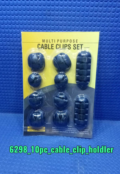 6298 10PCS CABLE HOLDER AND SUPPORTER FOR GIVING SUPPORT AND STANCE TO ALL KIND OF CABLES. DeoDap