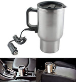 0551 -12V Car Charging Electric Kettle Mug (Silver)