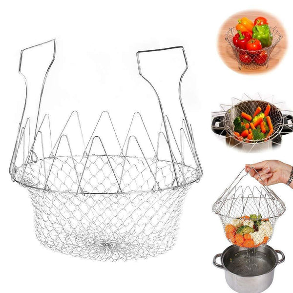 0139 Foldable Strainer Chef Basket