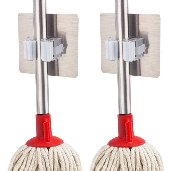 2177 Magic Sticker Series Self Adhesive Mop and Broom Holder